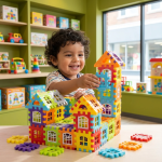 Creative House Building Blocks Set for Kids (বাচ্চাদের সৃজনশীল হাউস বিল্ডিং ব্লক খেলনা সেট) - Image 3